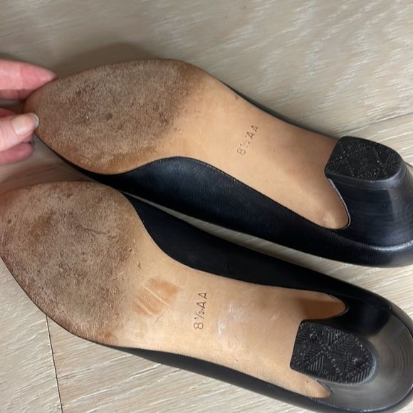 PANCALDI Italian supple black pumps size 8.5 AA - Picture 7 of 8